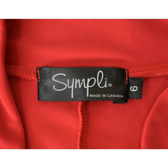 SYMPLI CORAL PINK DOUBLE OVER KEYHOLE SLEEVELESS TOP - Picture 6 of 7